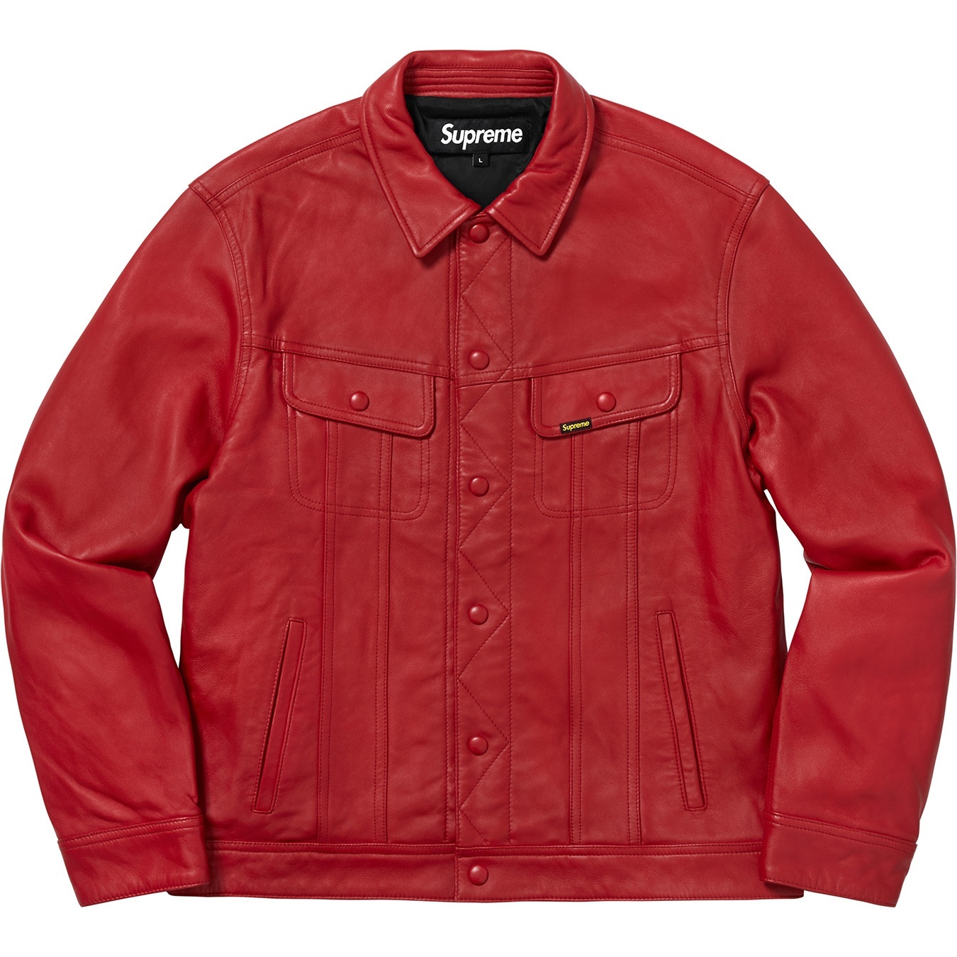 Leather Trucker Jacket view 17